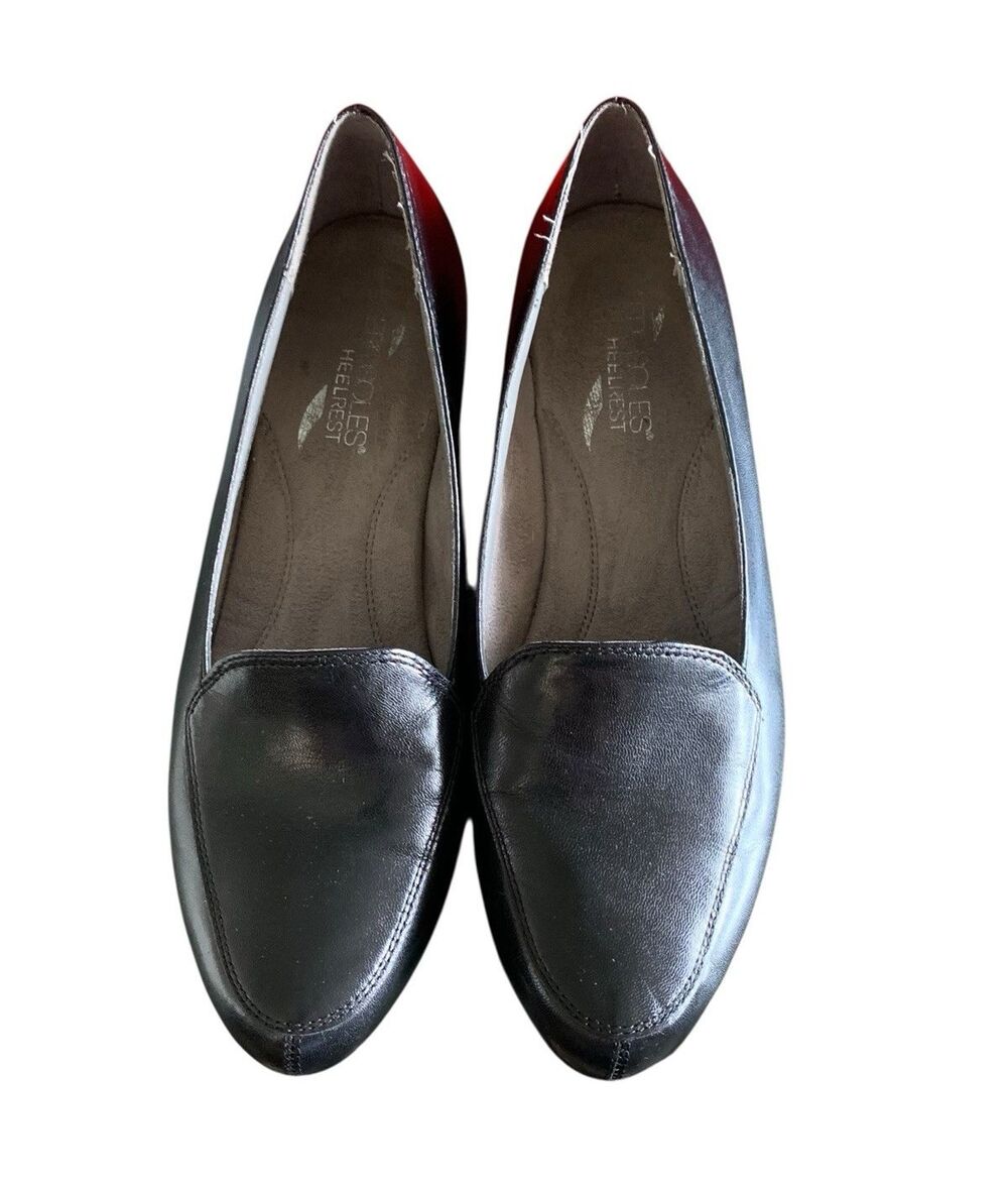 Aerosoles "Lovely" Black Memory Foam Comfort Wedge Heel Shoes - Womens Size 8 - Picture 4 of 8